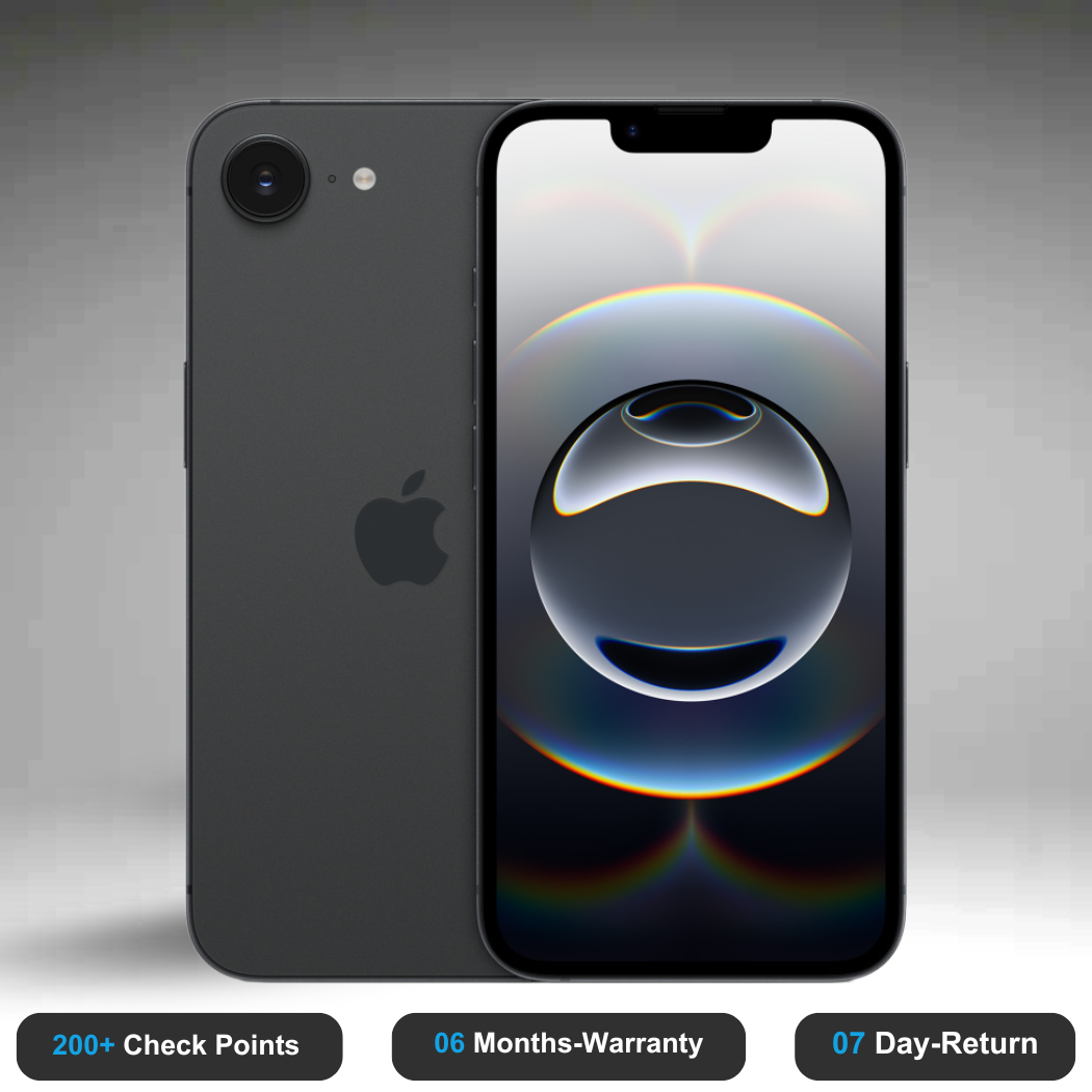 Apple iPhone 16e - New- Experience the quality of new-like condition with zero scratches. Backed by a 6-month warranty and 7-day replacement policy. Shop now at Easyphones!