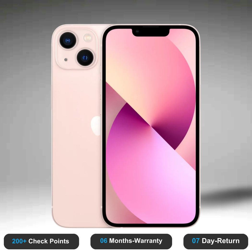 Apple iPhone 13 mini - Refurbished- Experience the quality of new-like condition with zero scratches. Backed by a 6-month warranty and 7-day replacement policy. Shop now at Easyphones!