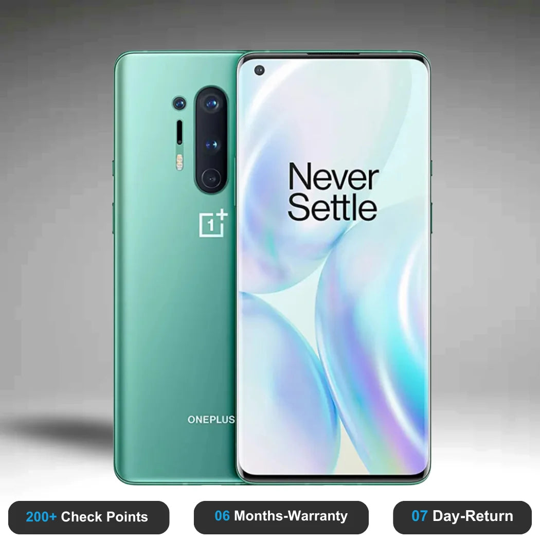 OnePlus 8 Pro - Refurbished- Experience the quality of new-like condition with zero scratches. Backed by a 6-month warranty and 7-day replacement policy. Shop now at Easyphones!