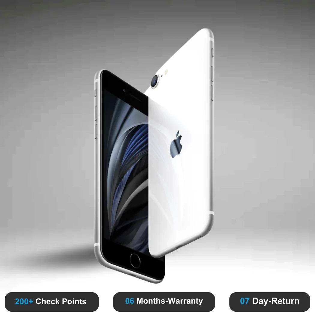Apple iPhone SE 2020 - Refurbished- Experience the quality of new-like condition with zero scratches. Backed by a 6-month warranty and 7-day replacement policy. Shop now at Easyphones!