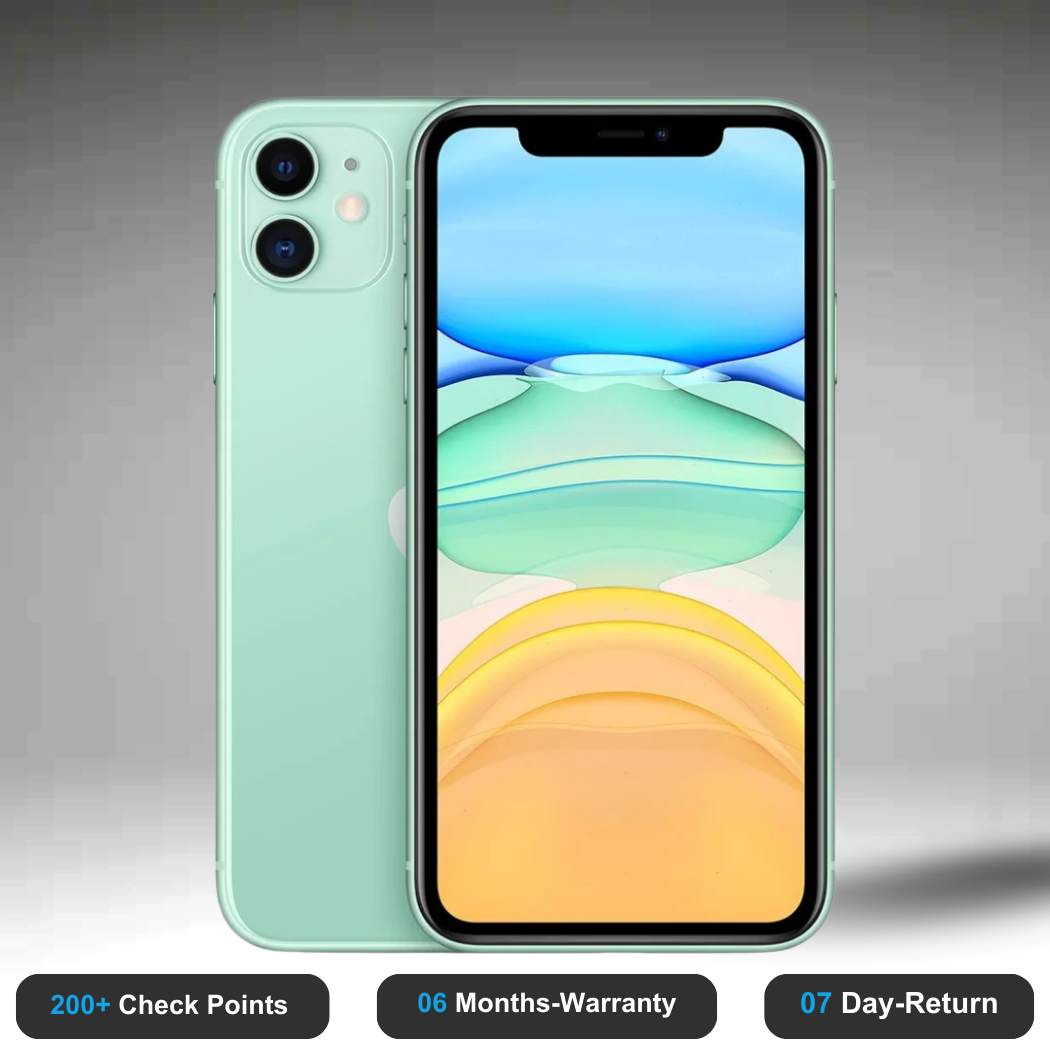 Apple iPhone 11 - Refurbished- Experience the quality of new-like condition with zero scratches. Backed by a 6-month warranty and 7-day replacement policy. Shop now at Easyphones!