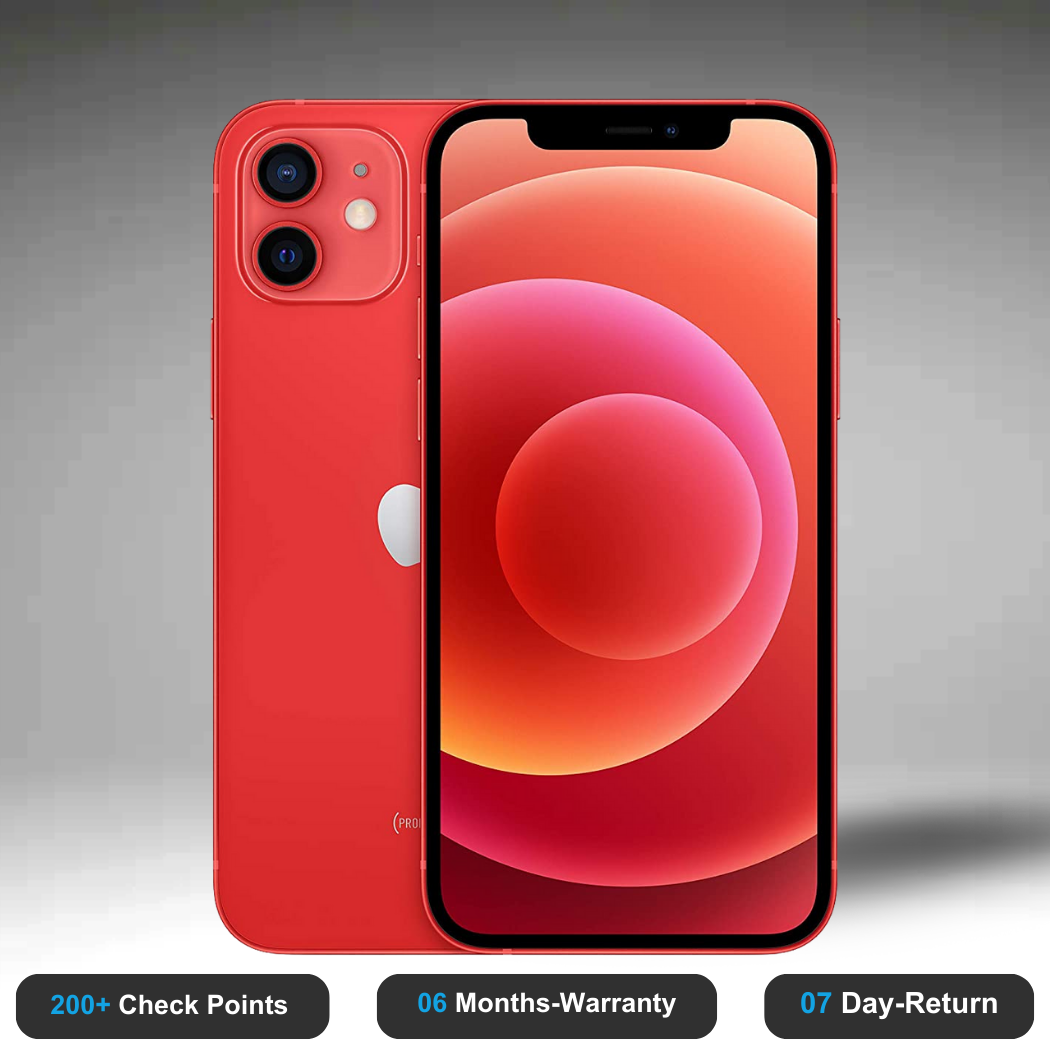 Apple iPhone 12 Mini - Refurbished- Experience the quality of new-like condition with zero scratches. Backed by a 6-month warranty and 7-day replacement policy. Shop now at Easyphones!