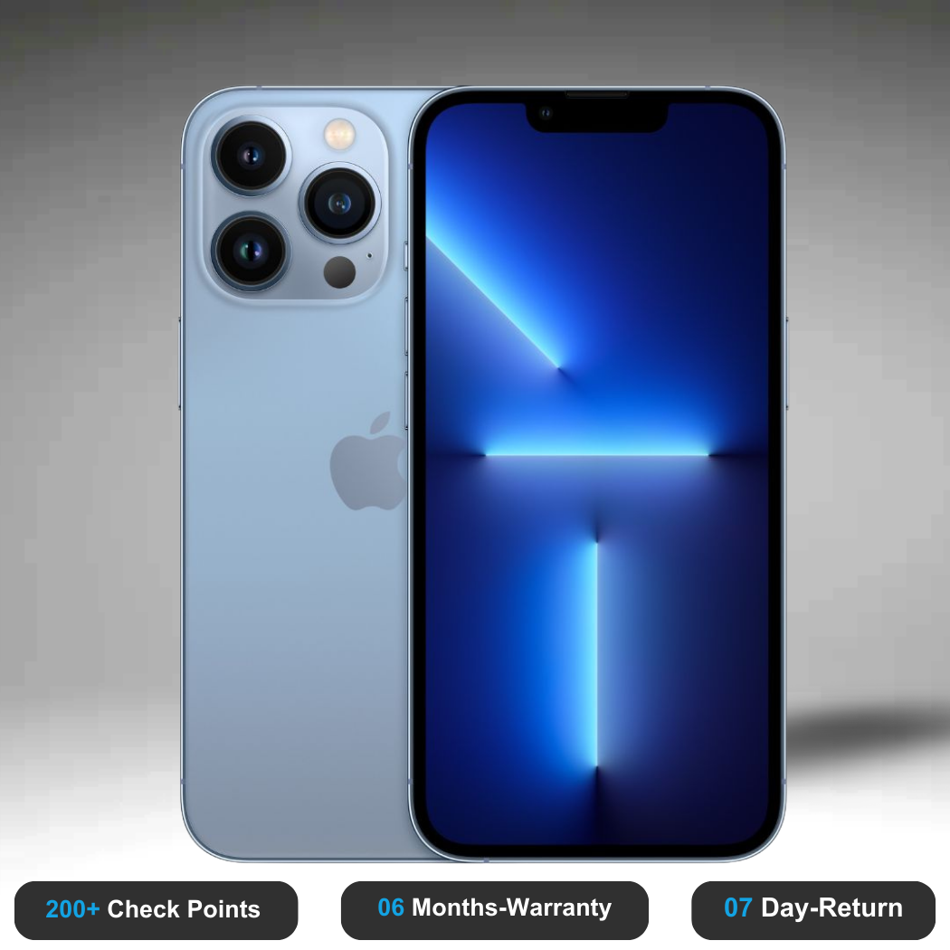 Apple iPhone 13 Pro Max - Refurbished- Experience the quality of new-like condition with zero scratches. Backed by a 6-month warranty and 7-day replacement policy. Shop now at Easyphones!