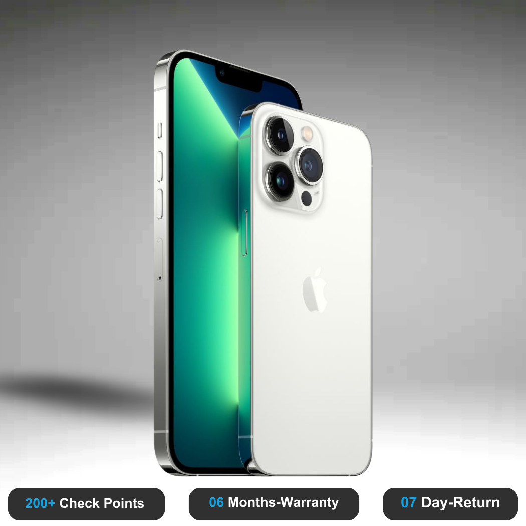 Apple iPhone 13 Pro Max - Refurbished- Experience the quality of new-like condition with zero scratches. Backed by a 6-month warranty and 7-day replacement policy. Shop now at Easyphones!