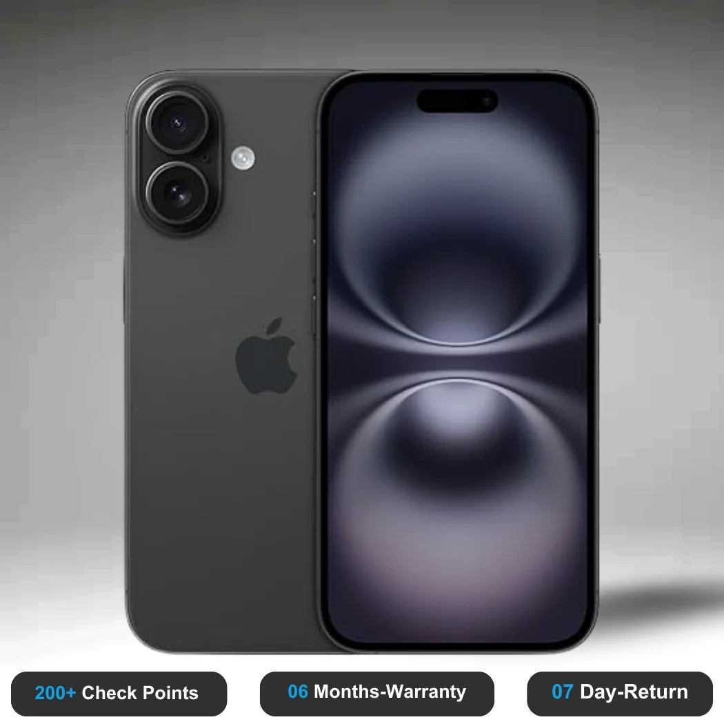 Apple iPhone 16 - Open Box (Minimum 6 Months Apple Warranty)- Experience the quality of new-like condition with zero scratches. Backed by a 6-month warranty and 7-day replacement policy. Shop now at Easyphones!