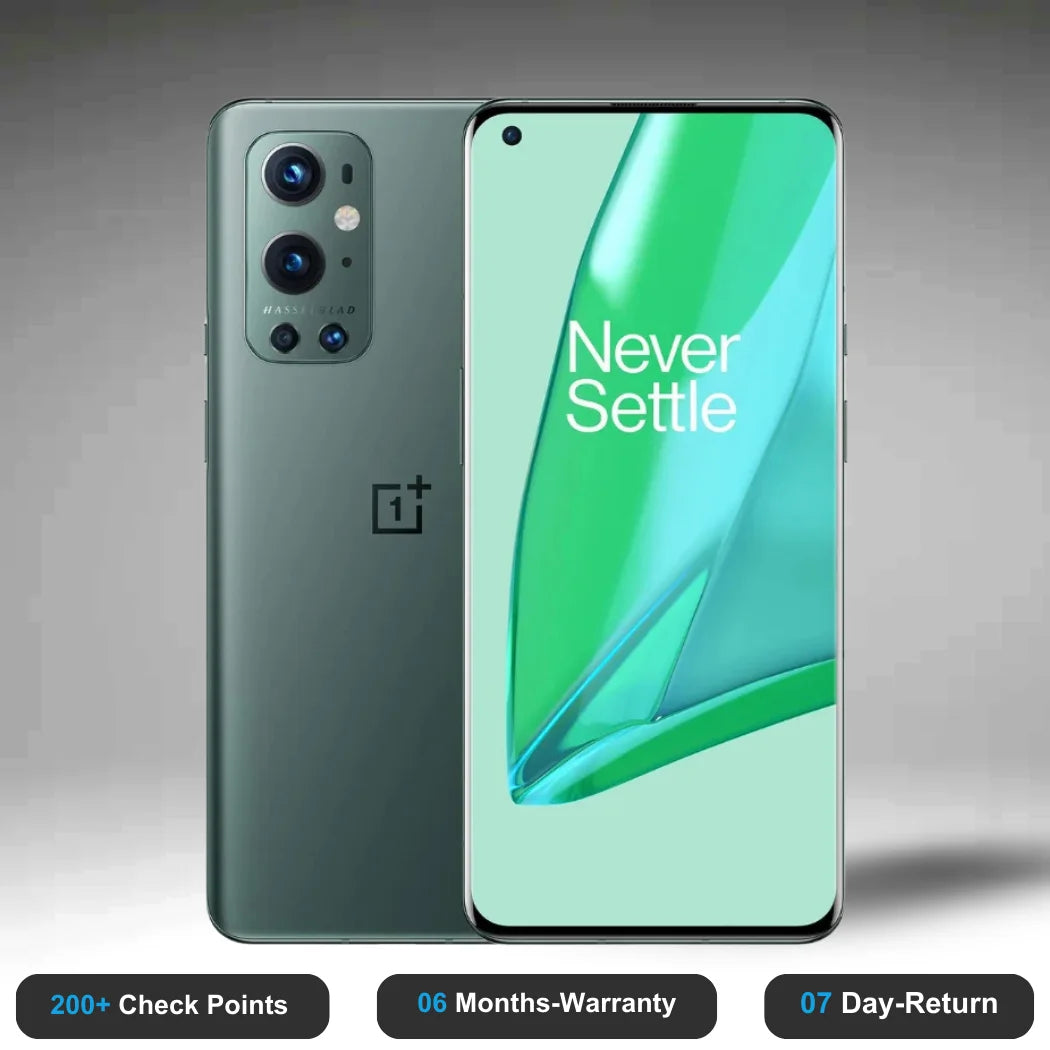 OnePlus 9 Pro 5G - Refurbished- Experience the quality of new-like condition with zero scratches. Backed by a 6-month warranty and 7-day replacement policy. Shop now at Easyphones!