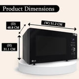 Samsung 28 L Convection Microwave Oven with Moisture Sensor (MC28A5145VK/TL, Black, SlimFry)