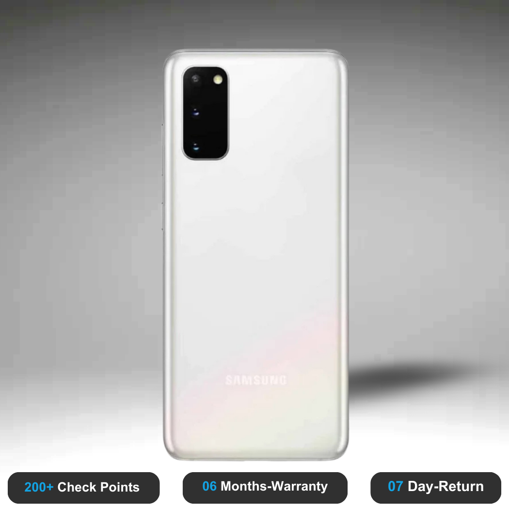 Samsung Galaxy S20 Fe 5g - Refurbished- Experience the quality of new-like condition with zero scratches. Backed by a 6-month warranty and 7-day replacement policy. Shop now at Easyphones!