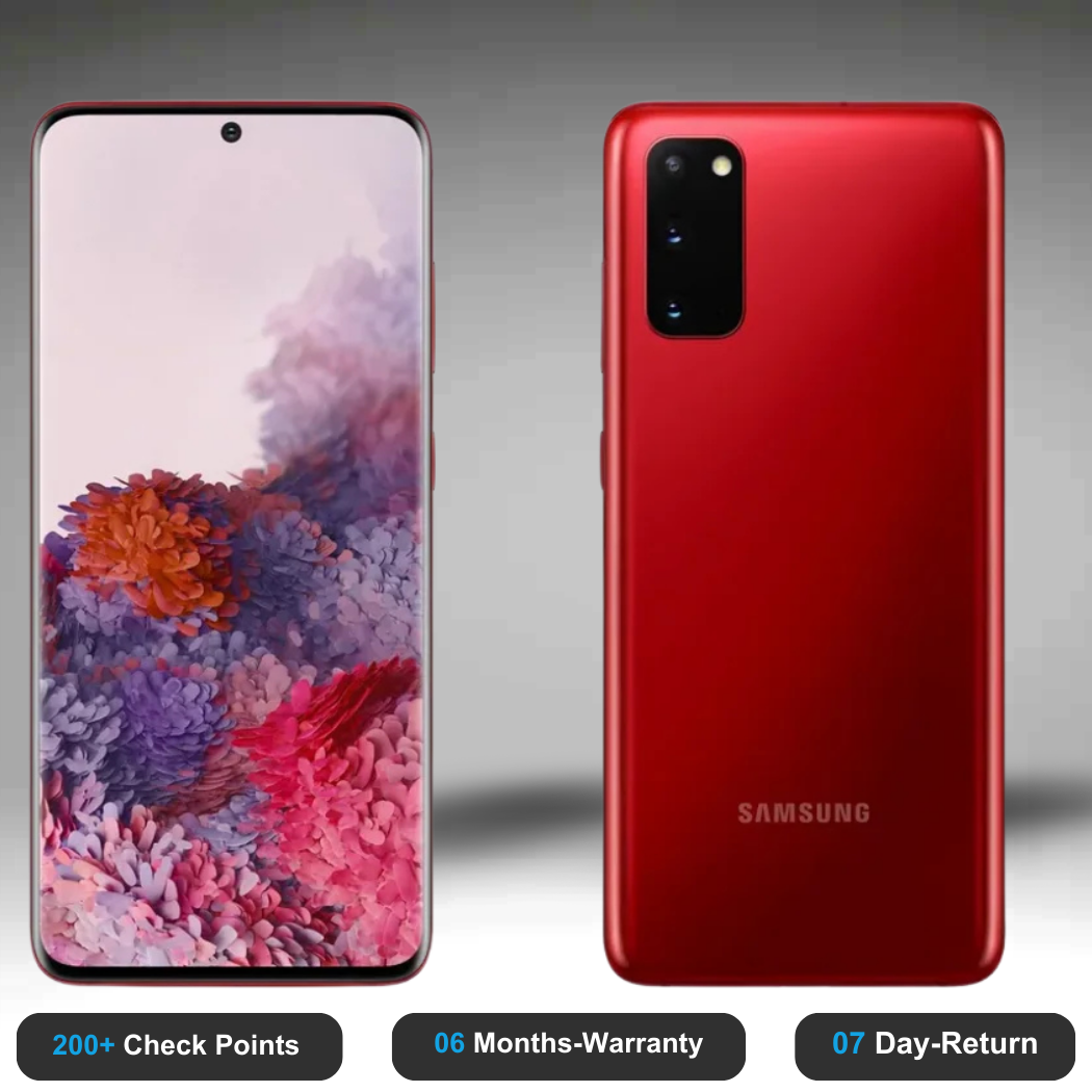 Samsung Galaxy S20 Fe 5g - Refurbished- Experience the quality of new-like condition with zero scratches. Backed by a 6-month warranty and 7-day replacement policy. Shop now at Easyphones!