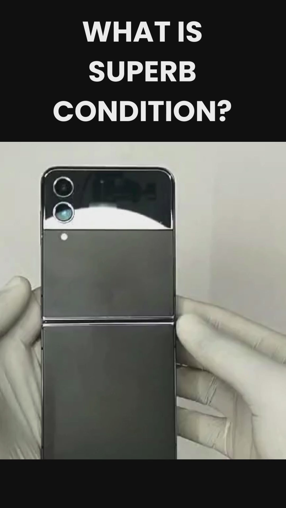 Refurbished Samsung Galaxy Z Flip4 5G second-hand smartphone in 60% off  with 6-month warranty