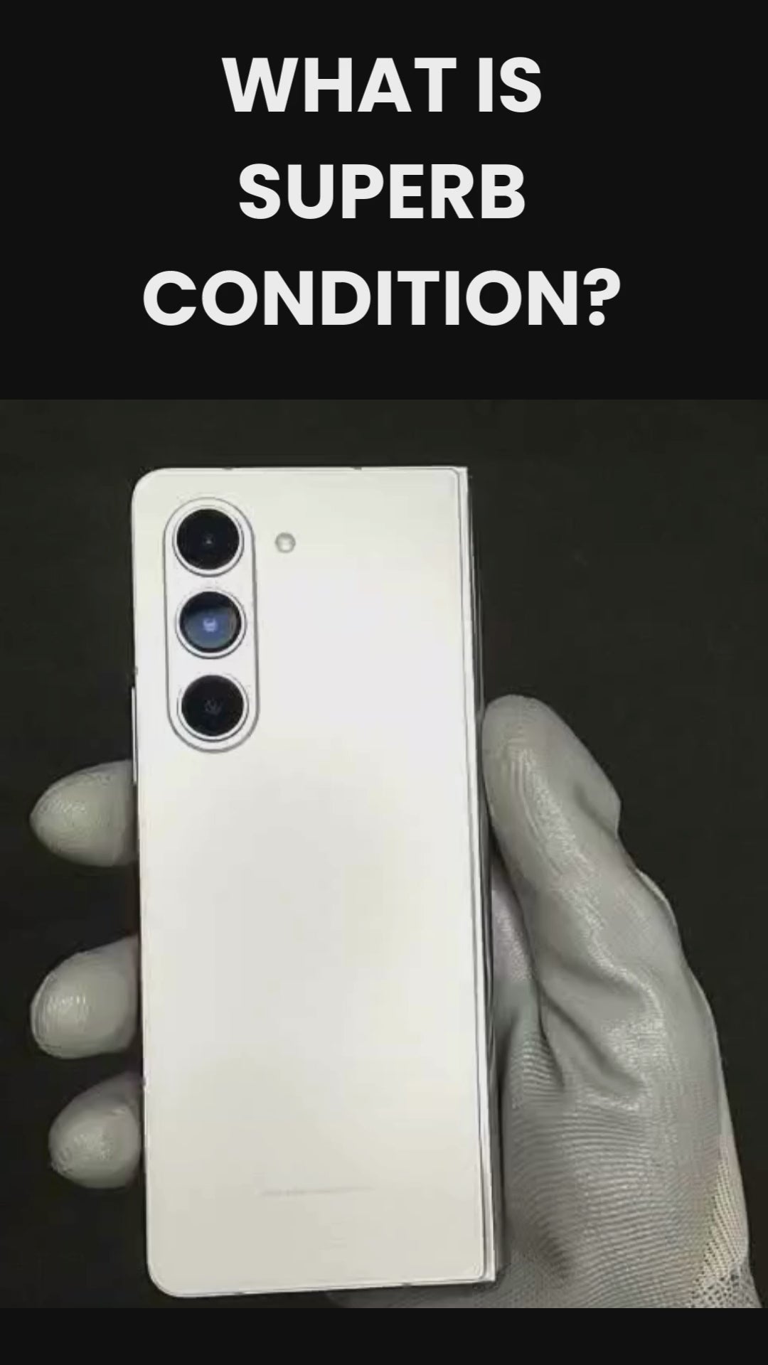 Refurbished Samsung Galaxy Z Fold5 5G AI second-hand smartphone in 60% off  with 6-month warranty