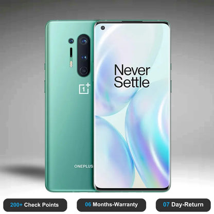 OnePlus 8 Pro - Refurbished- Experience the quality of new-like condition with zero scratches. Backed by a 6-month warranty and 7-day replacement policy. Shop now at Easyphones!