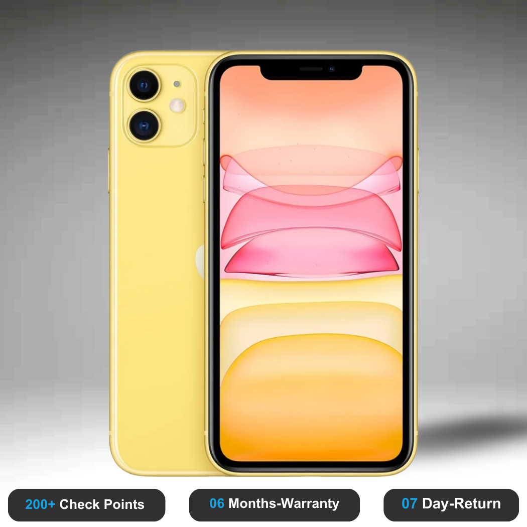 Apple iPhone 11 - Refurbished- Experience the quality of new-like condition with zero scratches. Backed by a 6-month warranty and 7-day replacement policy. Shop now at Easyphones!