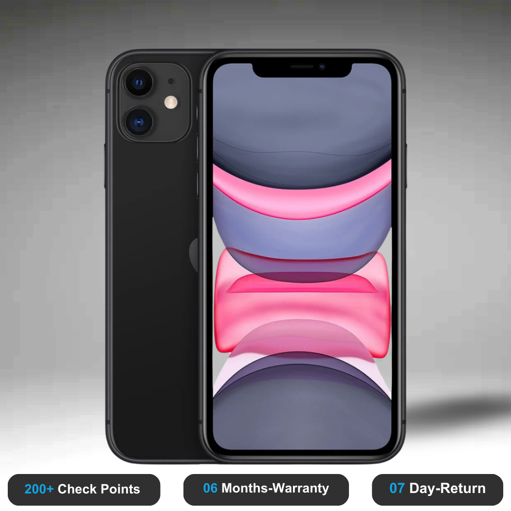 Apple iPhone 11 - Refurbished- Experience the quality of new-like condition with zero scratches. Backed by a 6-month warranty and 7-day replacement policy. Shop now at Easyphones!