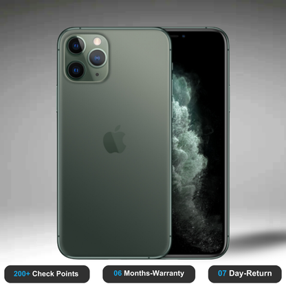 Apple iPhone 11 Pro Max - Refurbished- Experience the quality of new-like condition with zero scratches. Backed by a 6-month warranty and 7-day replacement policy. Shop now at Easyphones!