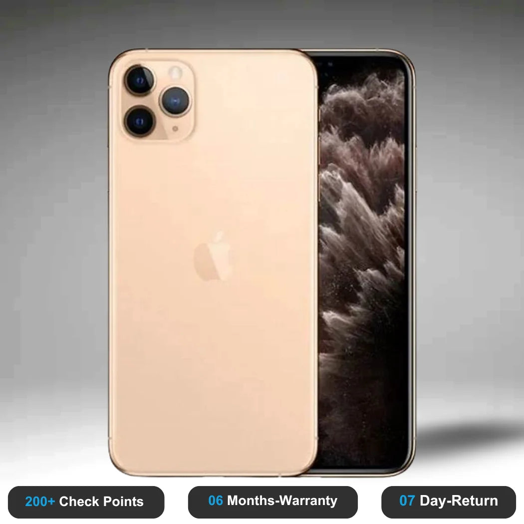 Apple iPhone 11 Pro Max - Refurbished- Experience the quality of new-like condition with zero scratches. Backed by a 6-month warranty and 7-day replacement policy. Shop now at Easyphones!