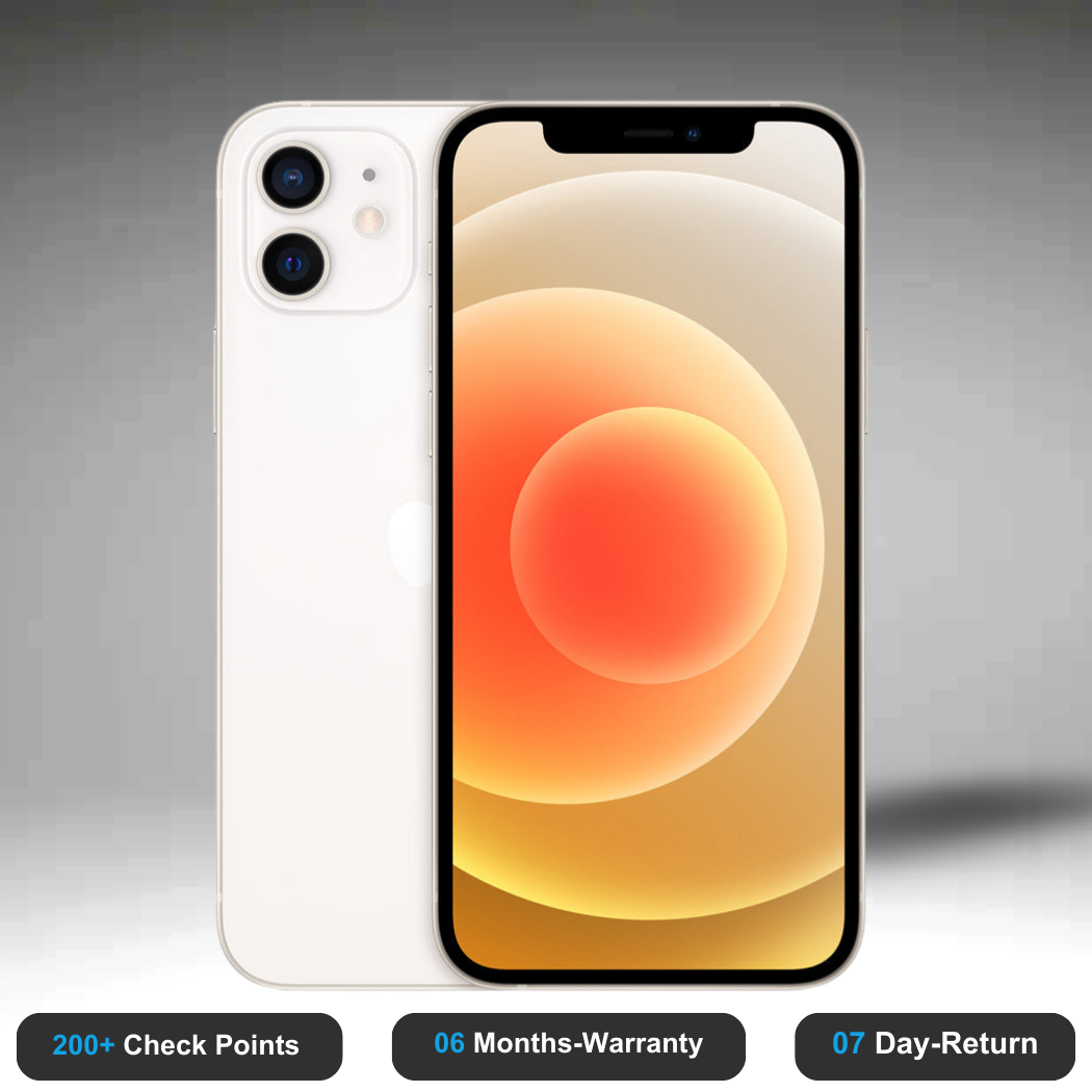 Apple iPhone 12 Mini - Refurbished- Experience the quality of new-like condition with zero scratches. Backed by a 6-month warranty and 7-day replacement policy. Shop now at Easyphones!