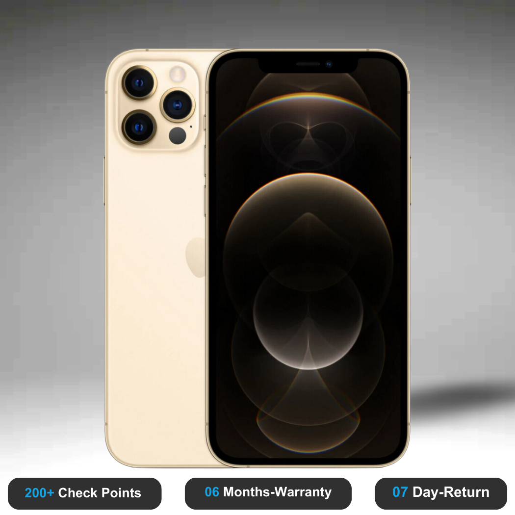 Apple iPhone 12 Pro Max - Refurbished- Experience the quality of new-like condition with zero scratches. Backed by a 6-month warranty and 7-day replacement policy. Shop now at Easyphones!