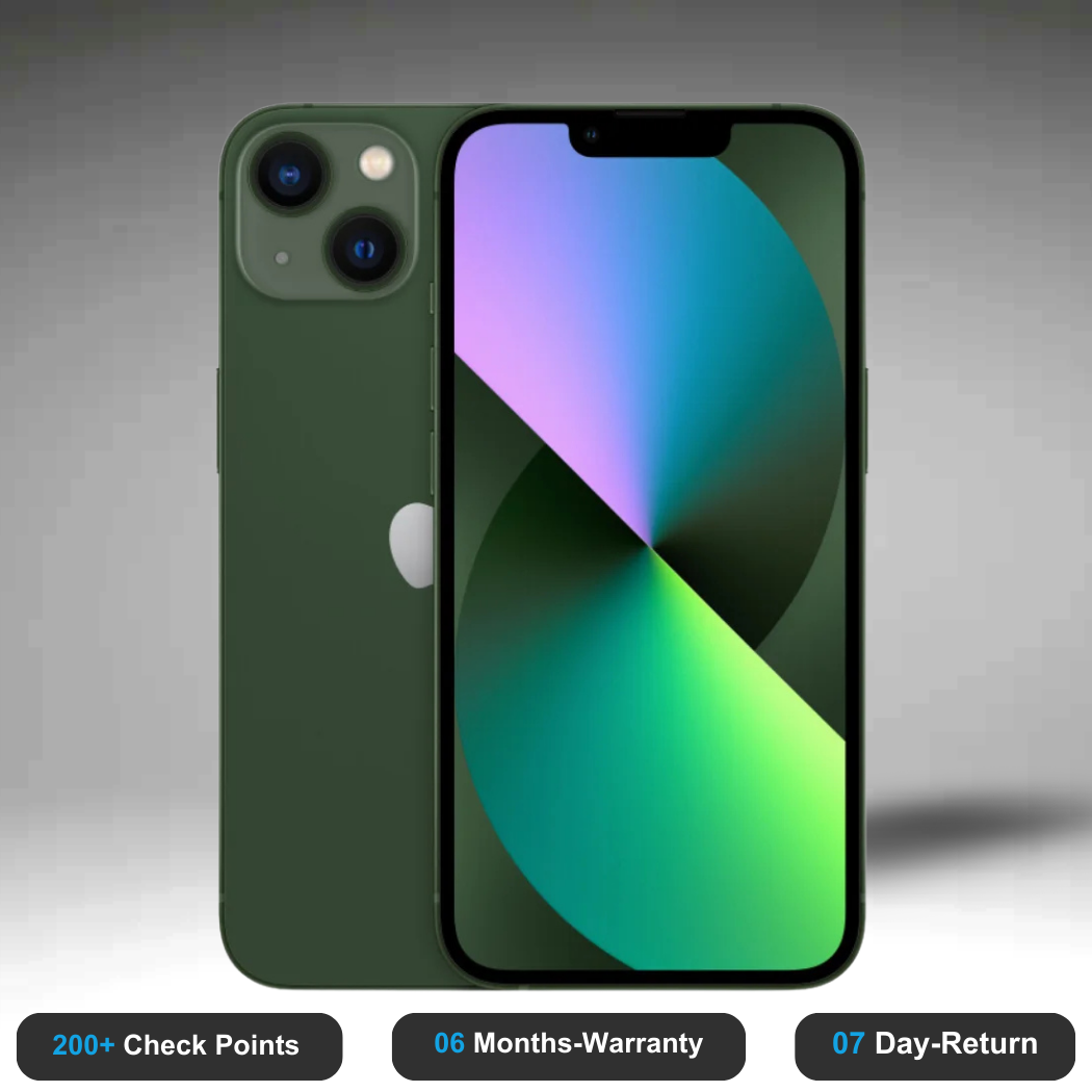 Apple iPhone 13 - Refurbished- Experience the quality of new-like condition with zero scratches. Backed by a 6-month warranty and 7-day replacement policy. Shop now at Easyphones!