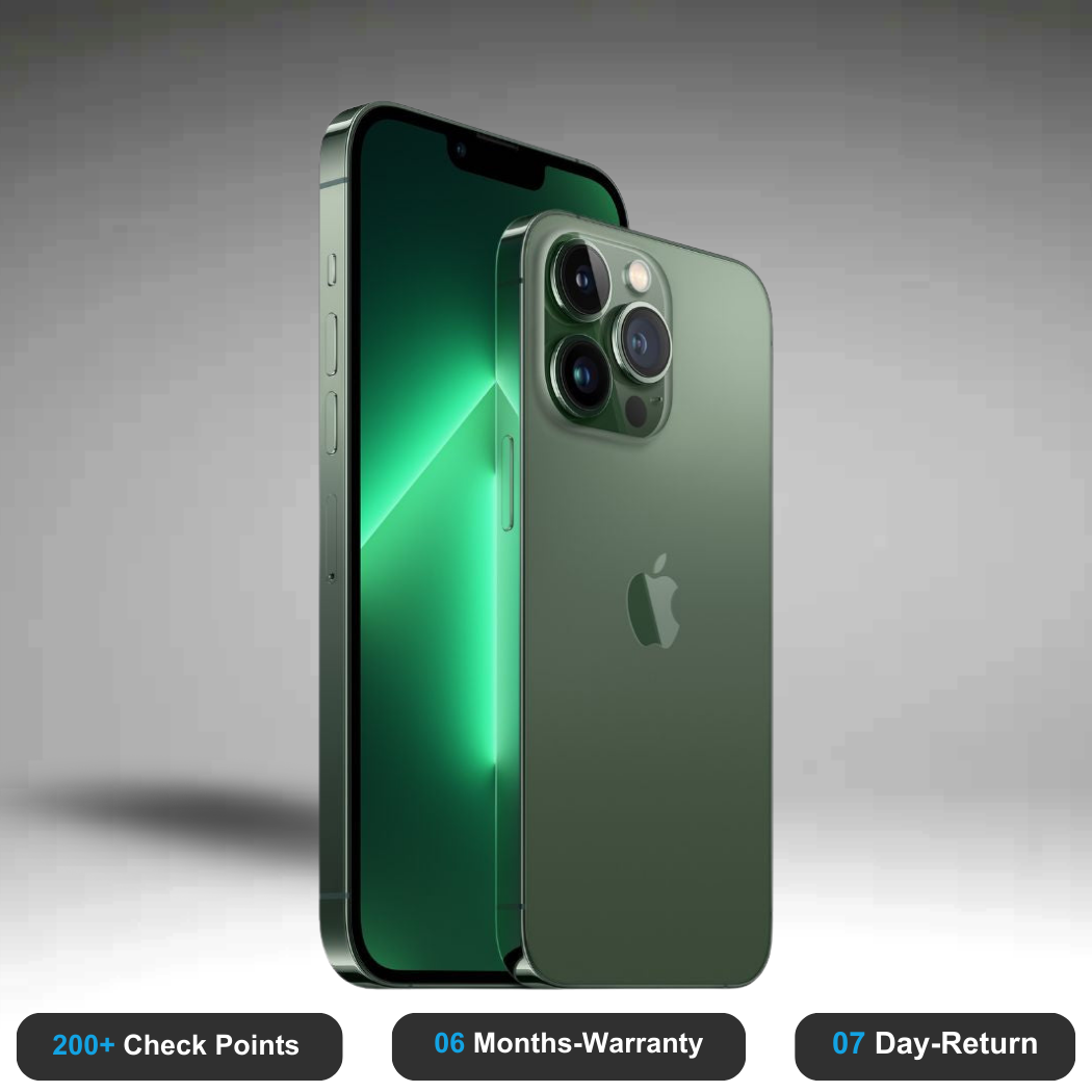 Apple iPhone 13 Pro Max - Refurbished- Experience the quality of new-like condition with zero scratches. Backed by a 6-month warranty and 7-day replacement policy. Shop now at Easyphones!