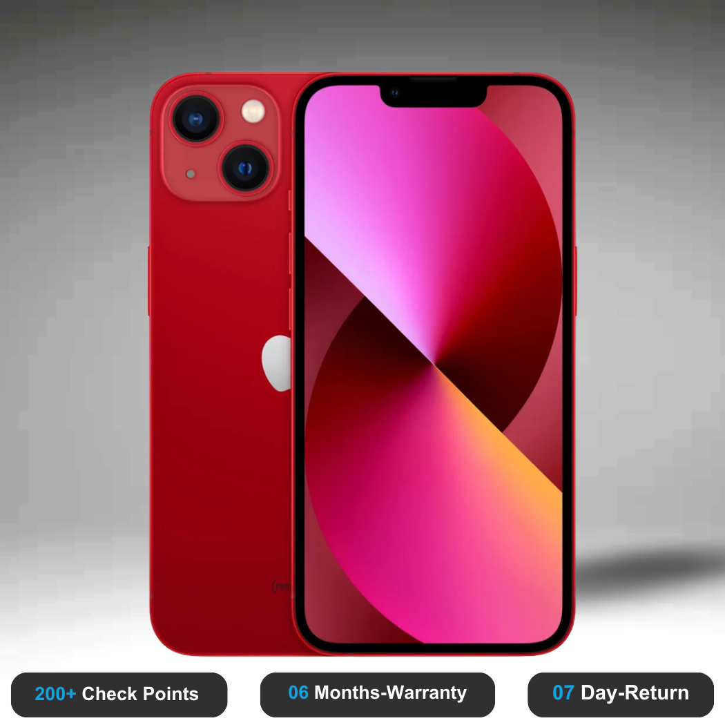 Apple iPhone 13 - Refurbished- Experience the quality of new-like condition with zero scratches. Backed by a 6-month warranty and 7-day replacement policy. Shop now at Easyphones!