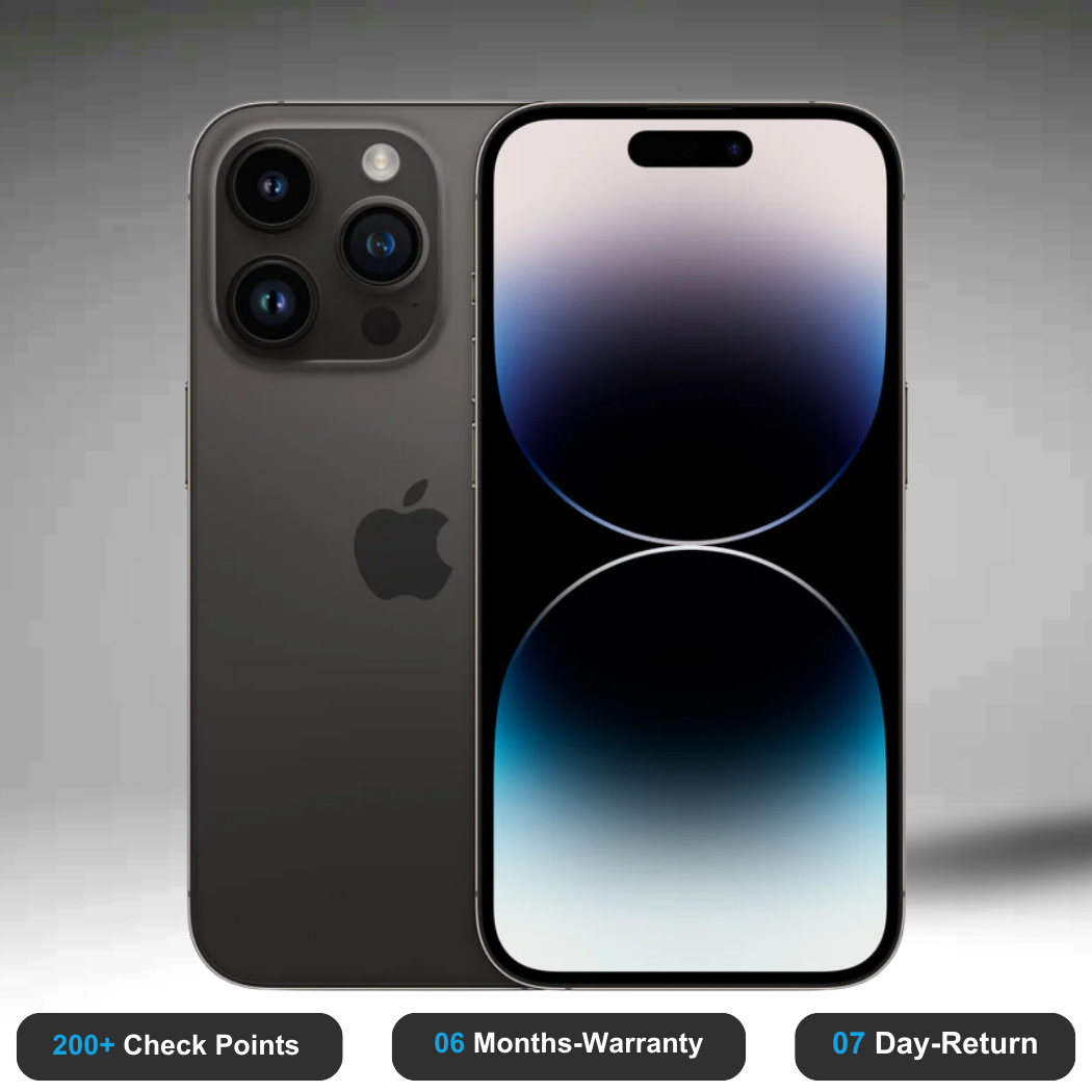 Apple iPhone 14 pro Max - Refurbished- Experience the quality of new-like condition with zero scratches. Backed by a 6-month warranty and 7-day replacement policy. Shop now at Easyphones!