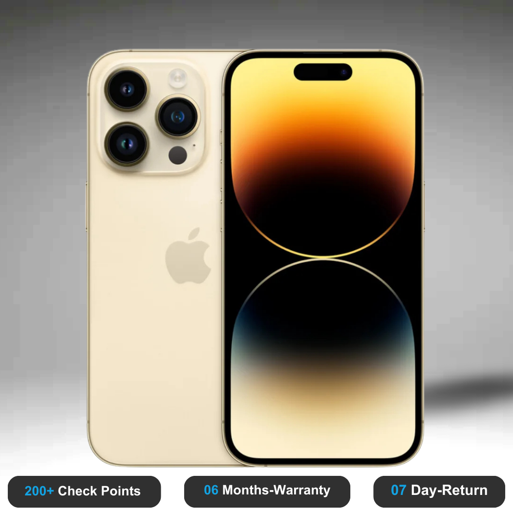 Apple iPhone 14 pro Max - Refurbished- Experience the quality of new-like condition with zero scratches. Backed by a 6-month warranty and 7-day replacement policy. Shop now at Easyphones!