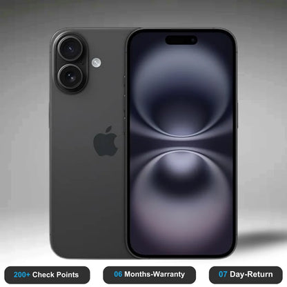 Apple iPhone 16 - Open Box (Minimum 6 Months Apple Warranty)- Experience the quality of new-like condition with zero scratches. Backed by a 6-month warranty and 7-day replacement policy. Shop now at Easyphones!