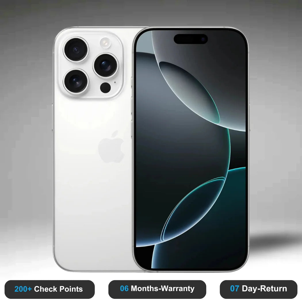 Apple iPhone 16 Pro Max Open Box (Minimum 6 Months Apple Warranty)- Experience the quality of new-like condition with zero scratches. Backed by a 6-month warranty and 7-day replacement policy. Shop now at Easyphones!