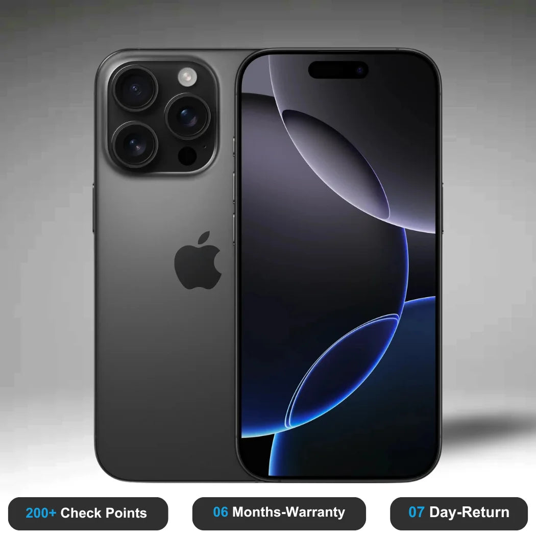 Apple iPhone 16 Pro Max Open Box (Minimum 6 Months Apple Warranty)- Experience the quality of new-like condition with zero scratches. Backed by a 6-month warranty and 7-day replacement policy. Shop now at Easyphones!