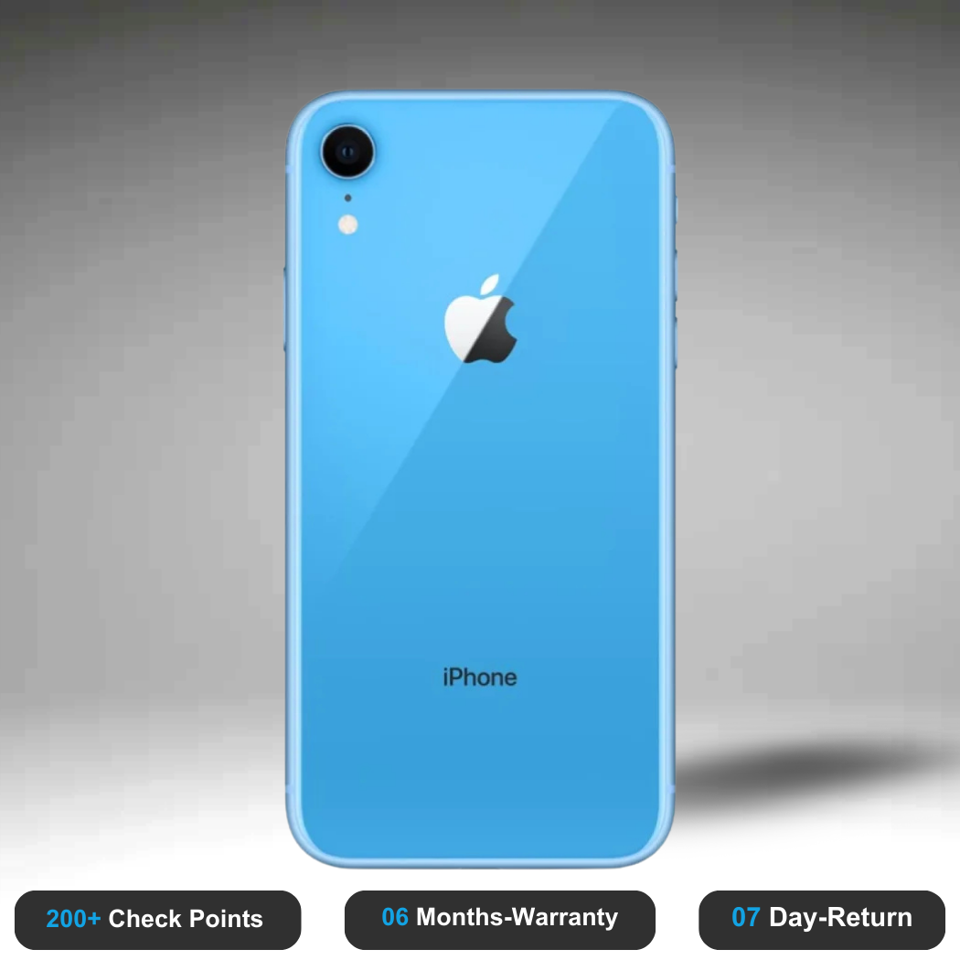 Apple iPhone XR - Refurbished- Experience the quality of new-like condition with zero scratches. Backed by a 6-month warranty and 7-day replacement policy. Shop now at Easyphones!
