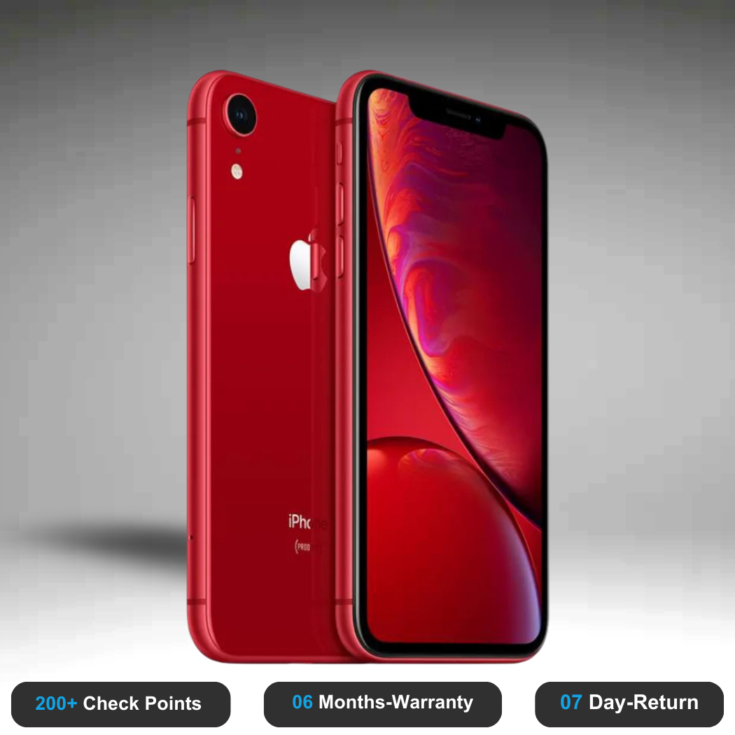 Apple iPhone XR - Refurbished- Experience the quality of new-like condition with zero scratches. Backed by a 6-month warranty and 7-day replacement policy. Shop now at Easyphones!