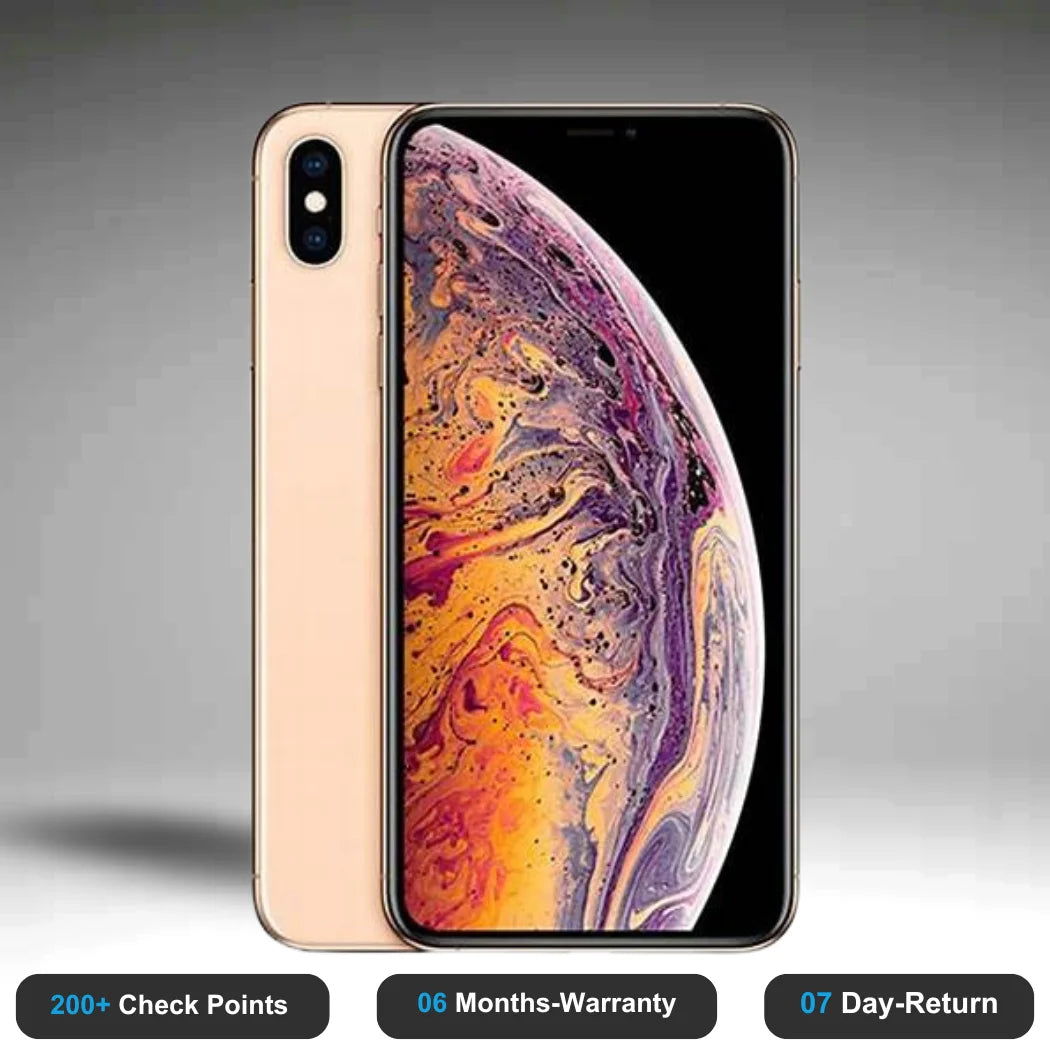 Apple iPhone XS Max - Refurbished- Experience the quality of new-like condition with zero scratches. Backed by a 6-month warranty and 7-day replacement policy. Shop now at Easyphones!
