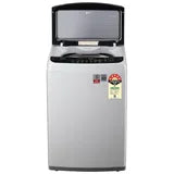 LG 7.5 kg 5 Star Inverter Fully Automatic Top Load Washing Machine (T75SKSF1Z.ASFQEIL, TurboDrum, Middle Free Silver)