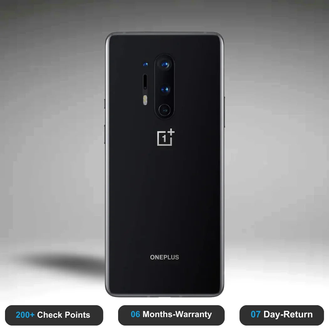 OnePlus 8 Pro - Refurbished- Experience the quality of new-like condition with zero scratches. Backed by a 6-month warranty and 7-day replacement policy. Shop now at Easyphones!