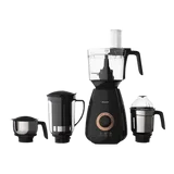 PHILIPS Avance Collection 750 Watt 4 Jars Mixer Grinder (20000 RPM, Gear Drive Technology, Black)