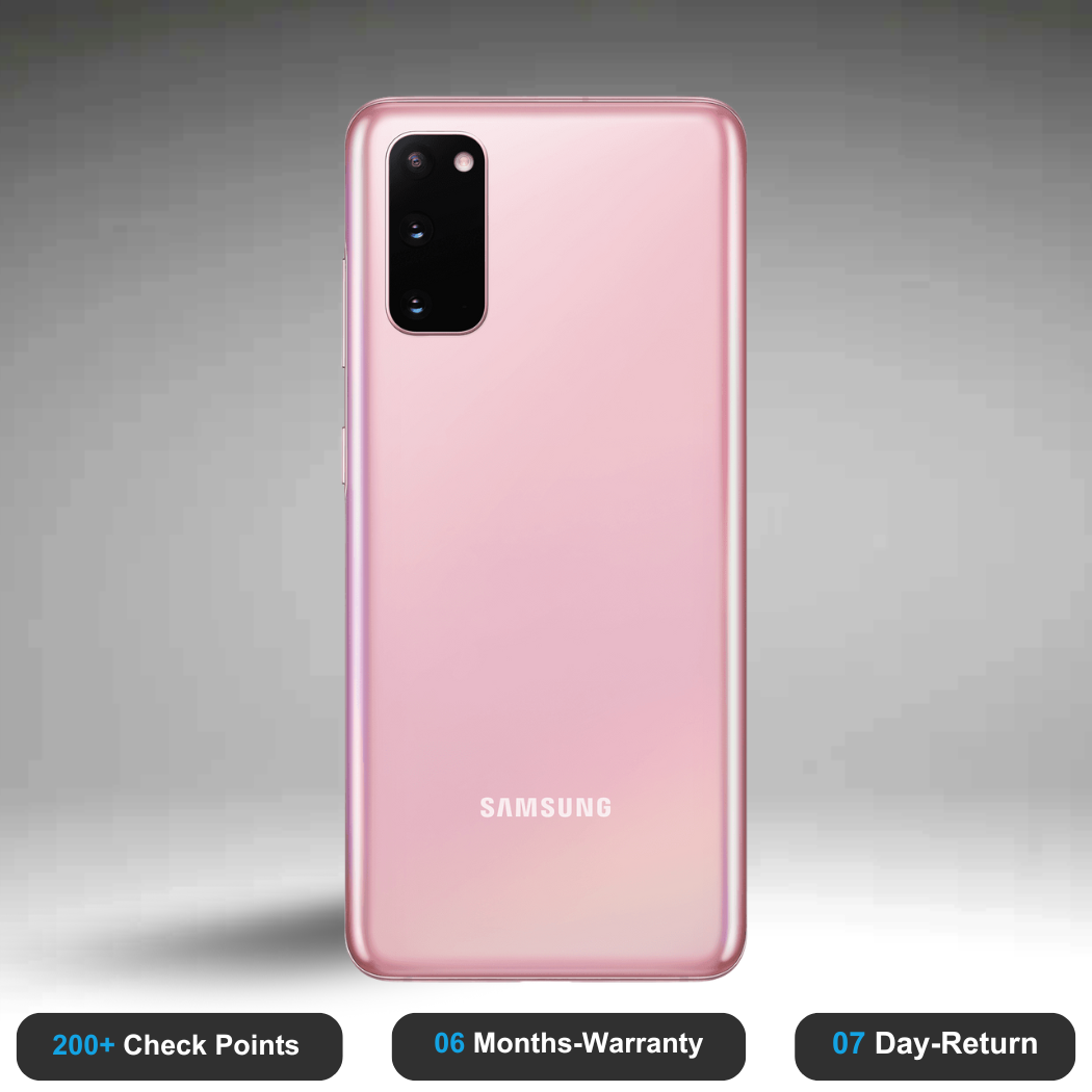 Samsung Galaxy S20 - Refurbished- Experience the quality of new-like condition with zero scratches. Backed by a 6-month warranty and 7-day replacement policy. Shop now at Easyphones!