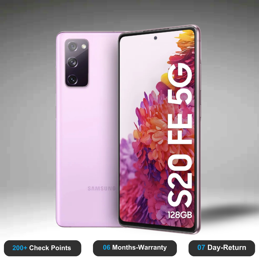 Samsung Galaxy S20 Fe 5g - Refurbished- Experience the quality of new-like condition with zero scratches. Backed by a 6-month warranty and 7-day replacement policy. Shop now at Easyphones!
