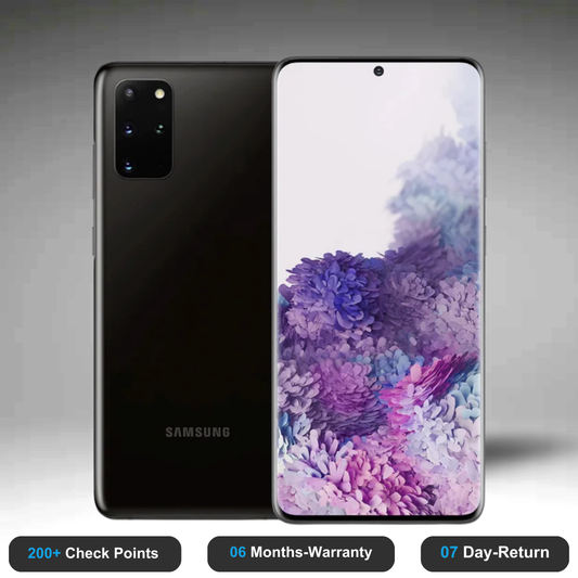 Samsung Galaxy S20 Plus - Refurbished- Experience the quality of new-like condition with zero scratches. Backed by a 6-month warranty and 7-day replacement policy. Shop now at Easyphones!