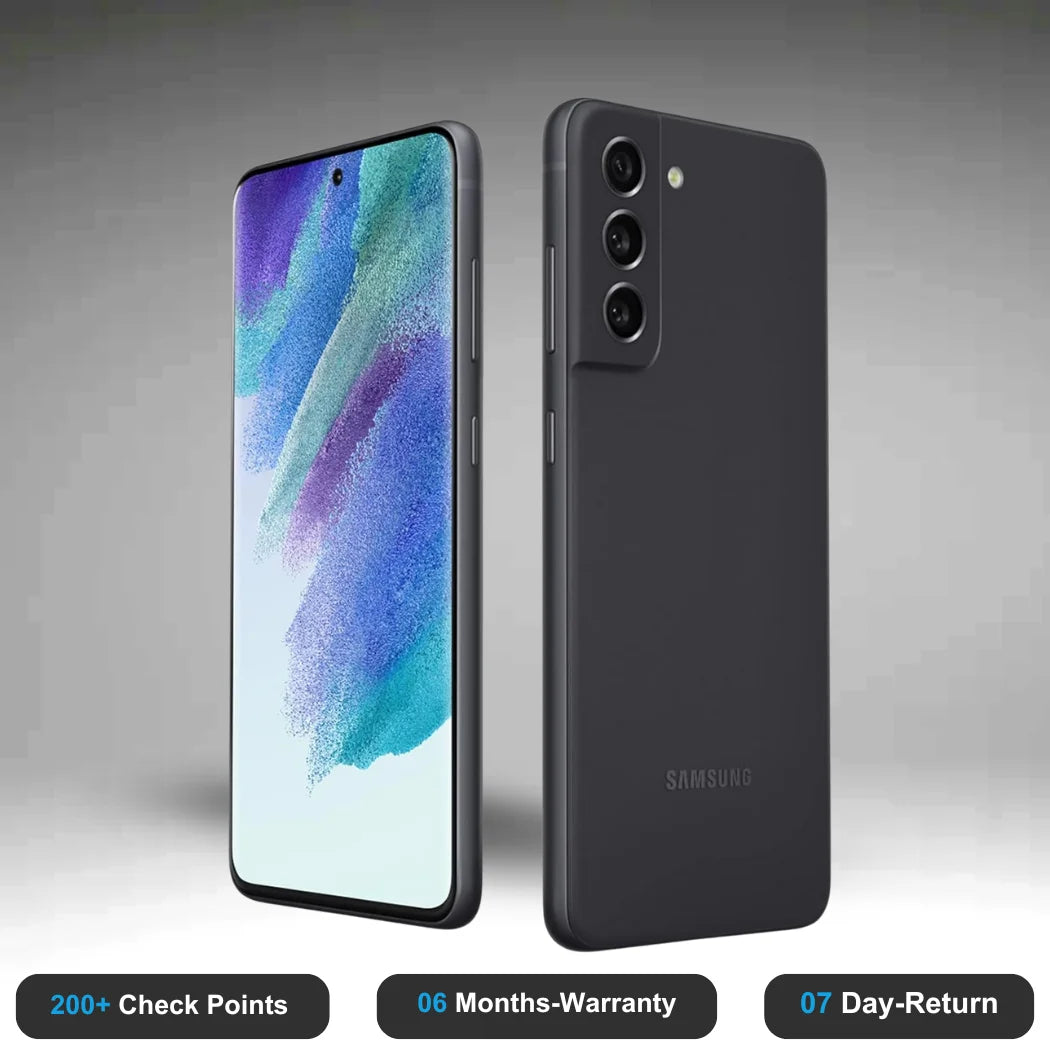 Samsung Galaxy S21 FE 5G - Refurbished- Experience the quality of new-like condition with zero scratches. Backed by a 6-month warranty and 7-day replacement policy. Shop now at Easyphones!