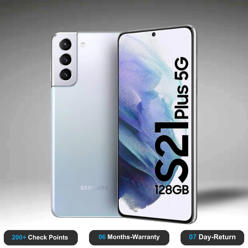 Samsung Galaxy S21 Plus 5G - Refurbished- Experience the quality of new-like condition with zero scratches. Backed by a 6-month warranty and 7-day replacement policy. Shop now at Easyphones!