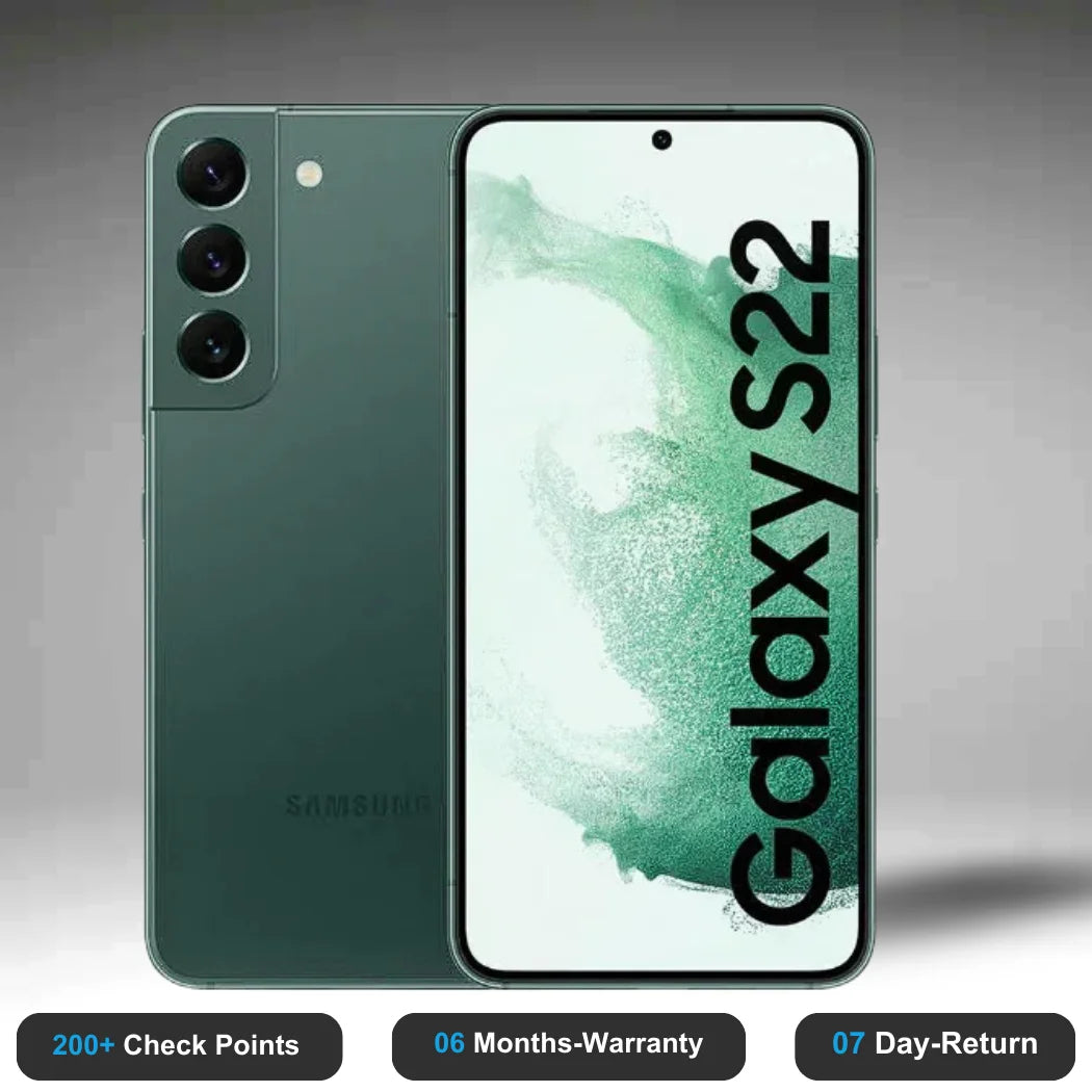 Samsung Galaxy S22 5G - Refurbished- Experience the quality of new-like condition with zero scratches. Backed by a 6-month warranty and 7-day replacement policy. Shop now at Easyphones!