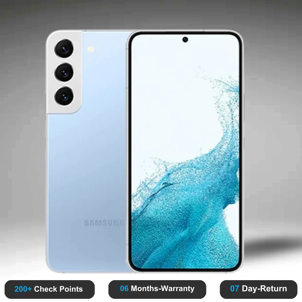 Samsung Galaxy S22 5G - Refurbished- Experience the quality of new-like condition with zero scratches. Backed by a 6-month warranty and 7-day replacement policy. Shop now at Easyphones!