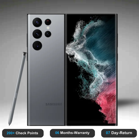 Samsung Galaxy S22 Ultra 5G - Refurbished- Experience the quality of new-like condition with zero scratches. Backed by a 6-month warranty and 7-day replacement policy. Shop now at Easyphones!