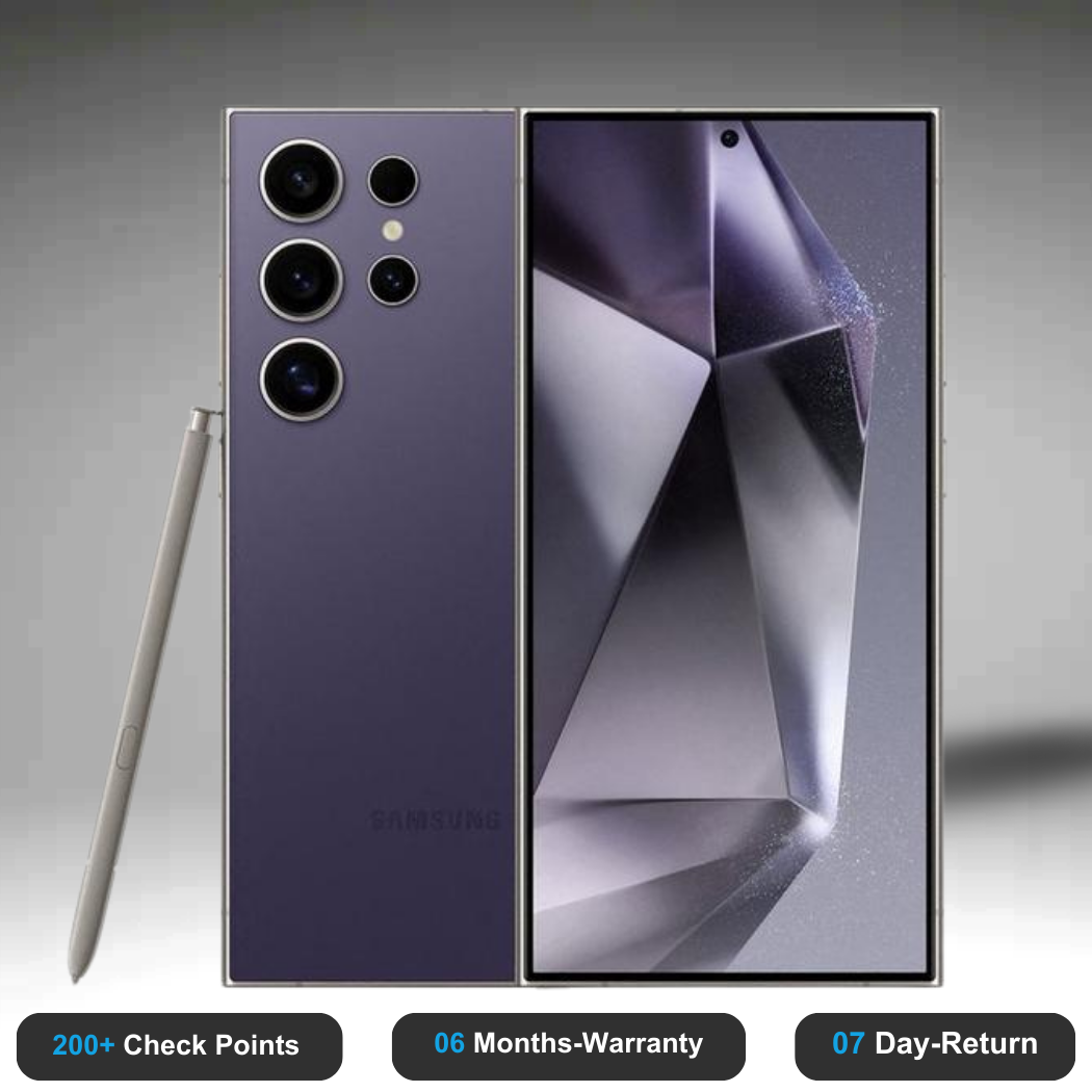 Samsung Galaxy S24 Ultra - Refurbished- Experience the quality of new-like condition with zero scratches. Backed by a 6-month warranty and 7-day replacement policy. Shop now at Easyphones!