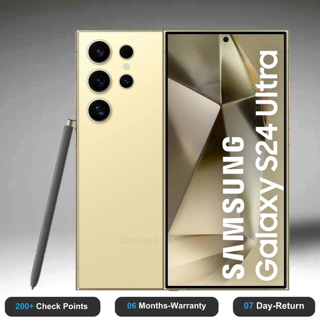 Samsung Galaxy S24 Ultra - Refurbished- Experience the quality of new-like condition with zero scratches. Backed by a 6-month warranty and 7-day replacement policy. Shop now at Easyphones!