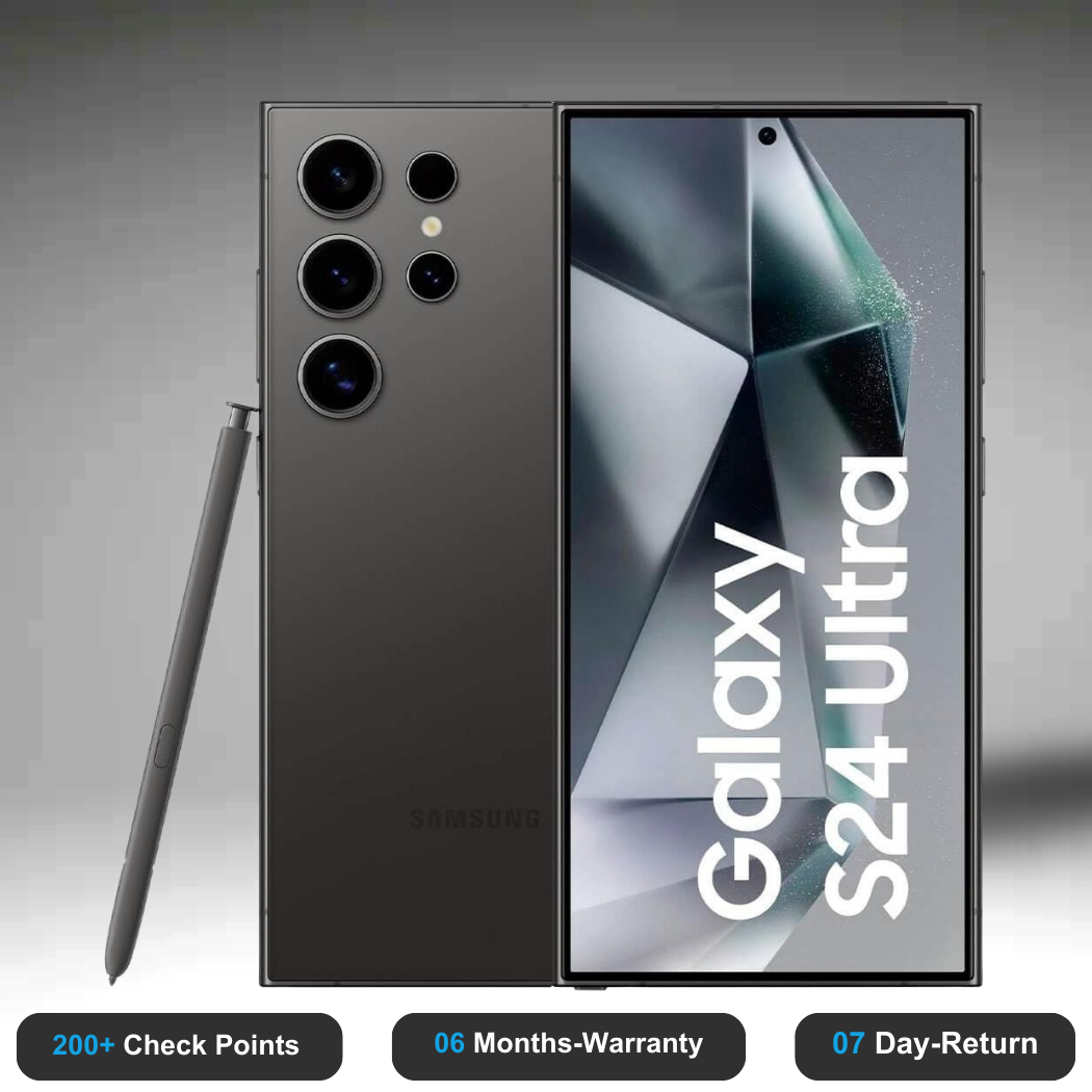 Samsung Galaxy S24 Ultra - Refurbished- Experience the quality of new-like condition with zero scratches. Backed by a 6-month warranty and 7-day replacement policy. Shop now at Easyphones!