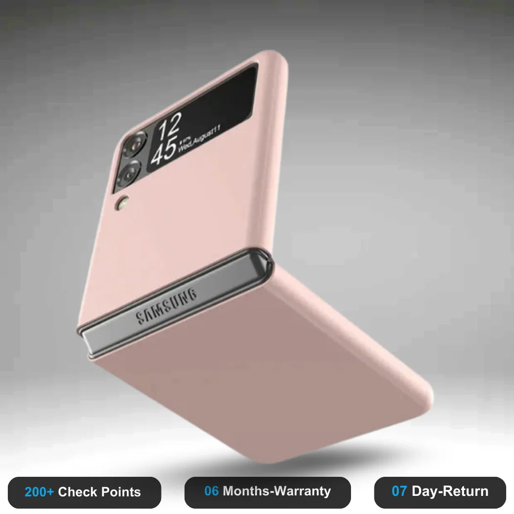 Samsung Galaxy Z Flip3 5G - Refurbished- Experience the quality of new-like condition with zero scratches. Backed by a 6-month warranty and 7-day replacement policy. Shop now at Easyphones!