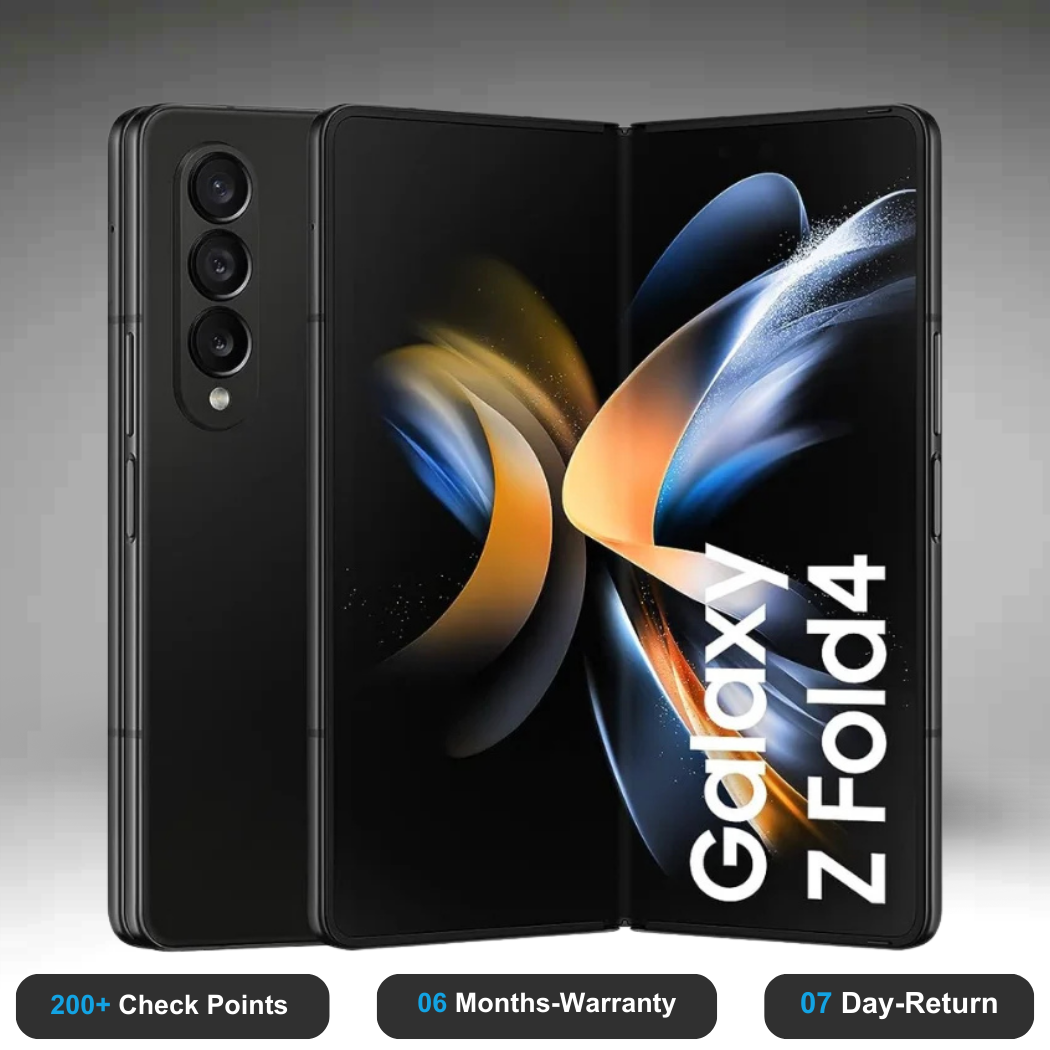 Samsung Galaxy Z Fold4 5G - Refurbished- Experience the quality of new-like condition with zero scratches. Backed by a 6-month warranty and 7-day replacement policy. Shop now at Easyphones!