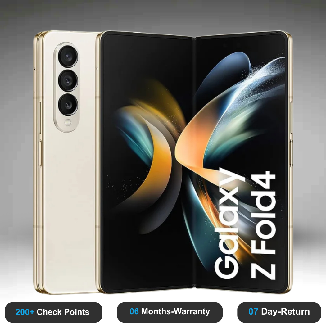 Samsung Galaxy Z Fold4 5G - Refurbished- Experience the quality of new-like condition with zero scratches. Backed by a 6-month warranty and 7-day replacement policy. Shop now at Easyphones!